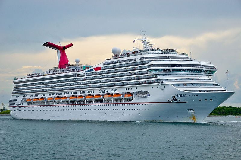 Carnival cruise ship docked