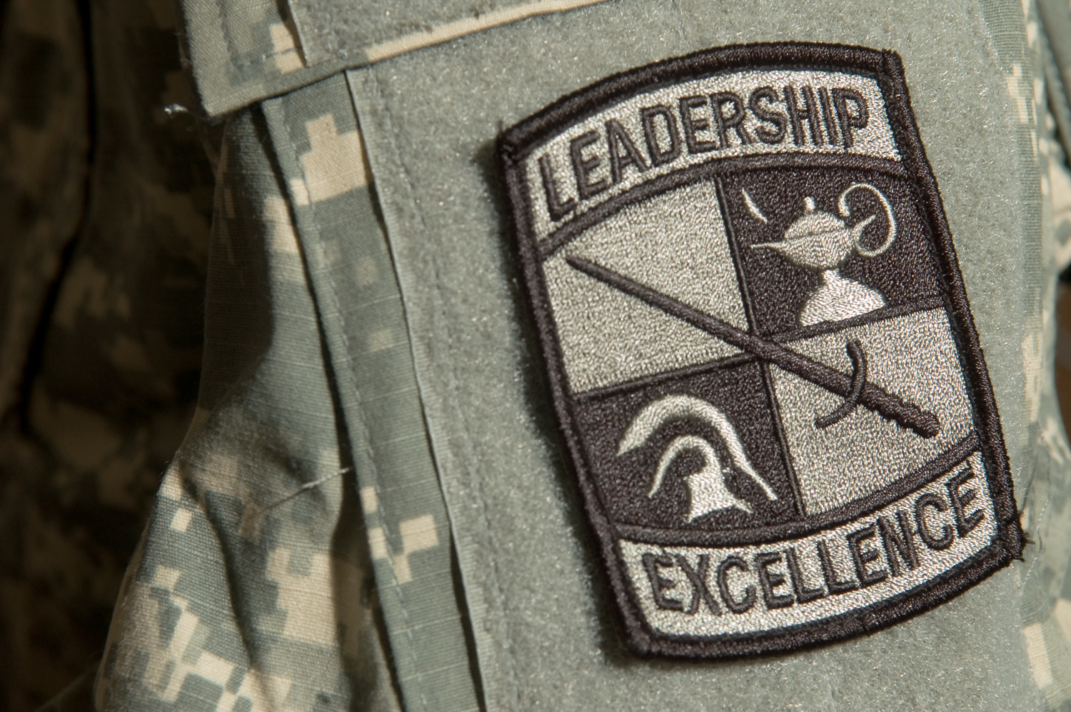 Closeup of the ROTC Shoulder Patch