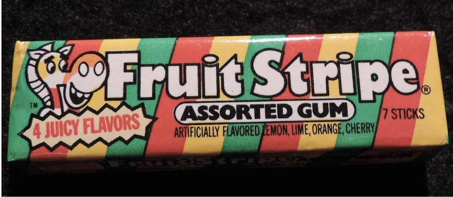 16. Fruit Stripe Gum
