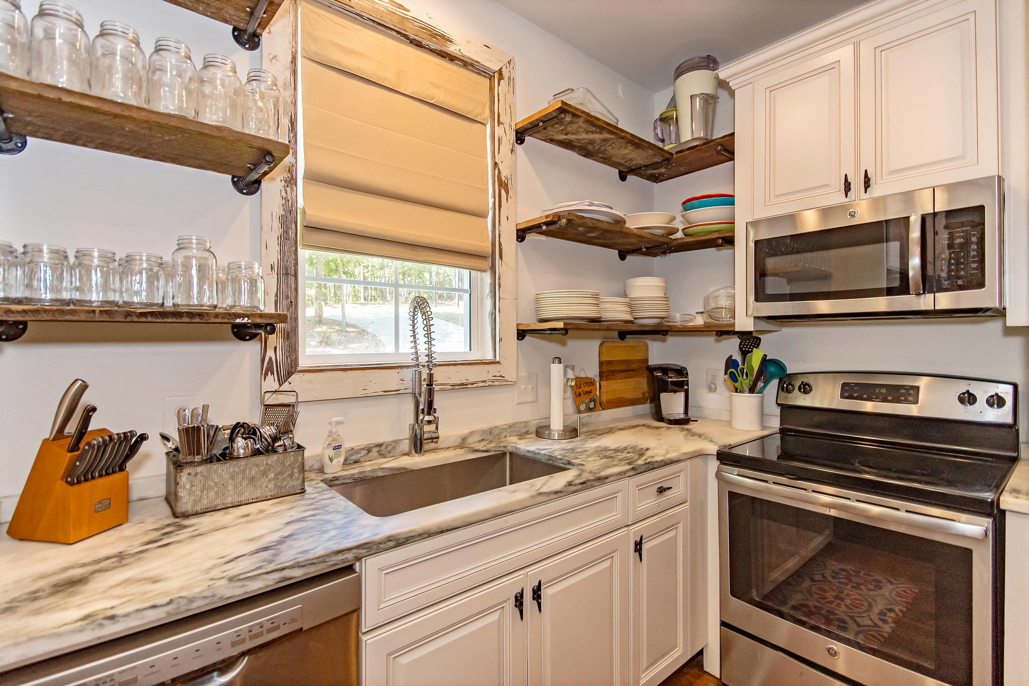 Modern Kitchen With Open Shelving