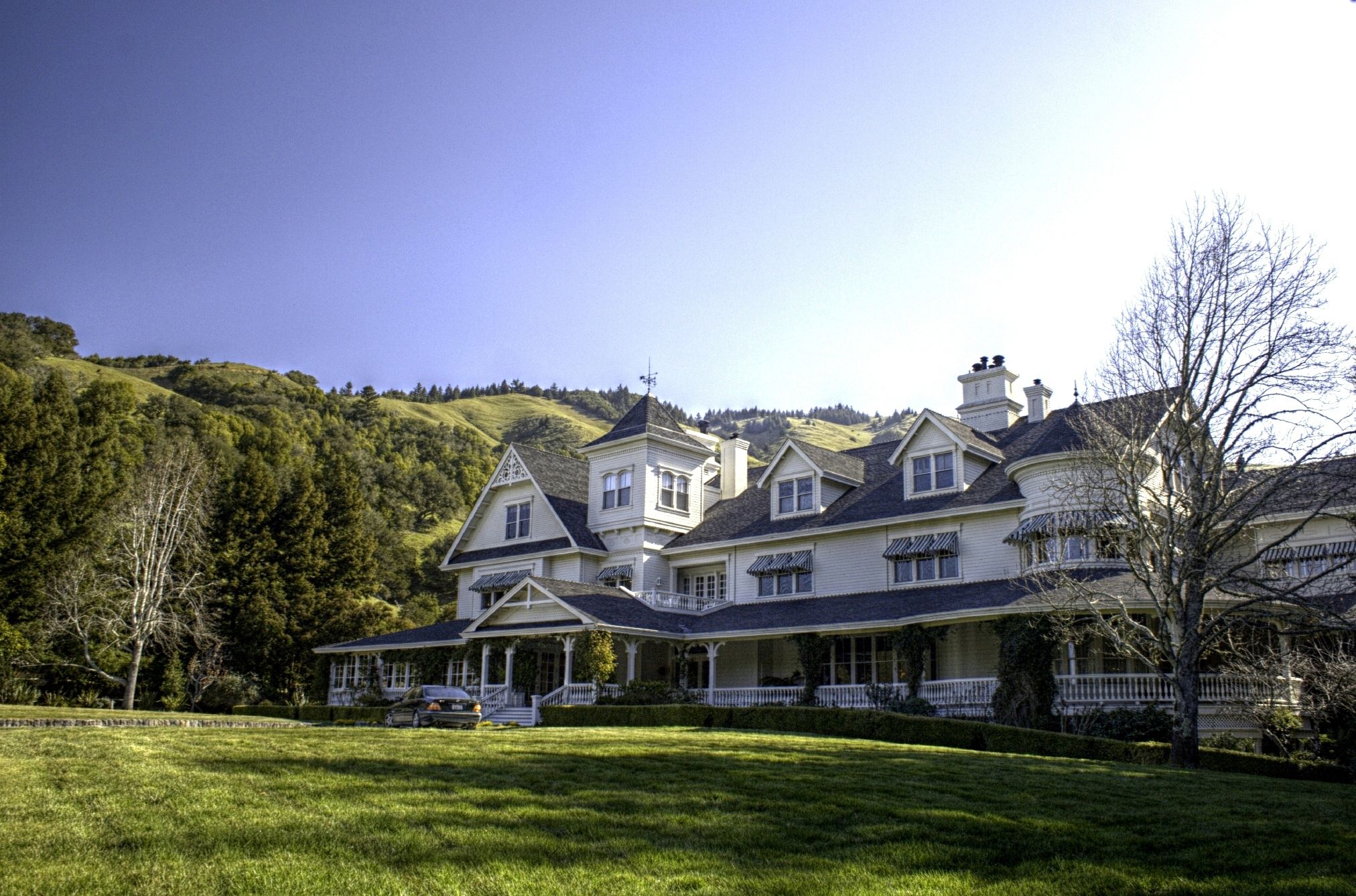 This is the main house at Skywalker Ranch where George Lucas works.