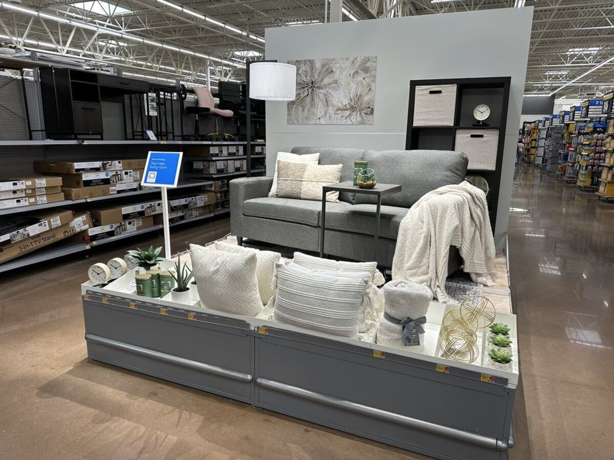 Sofa and Furniture Section in a Walmart Supercenter, Ellenwood, Georgia