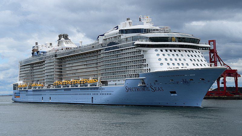 Cruise ship docked