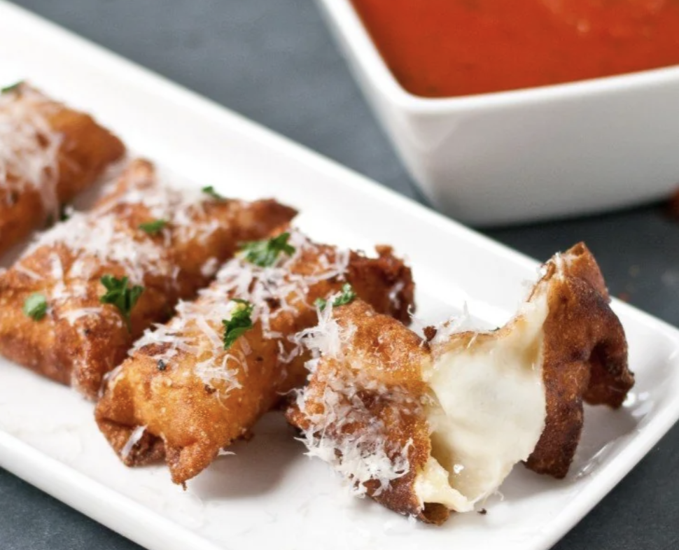 Wonton Mozzarella Sticks