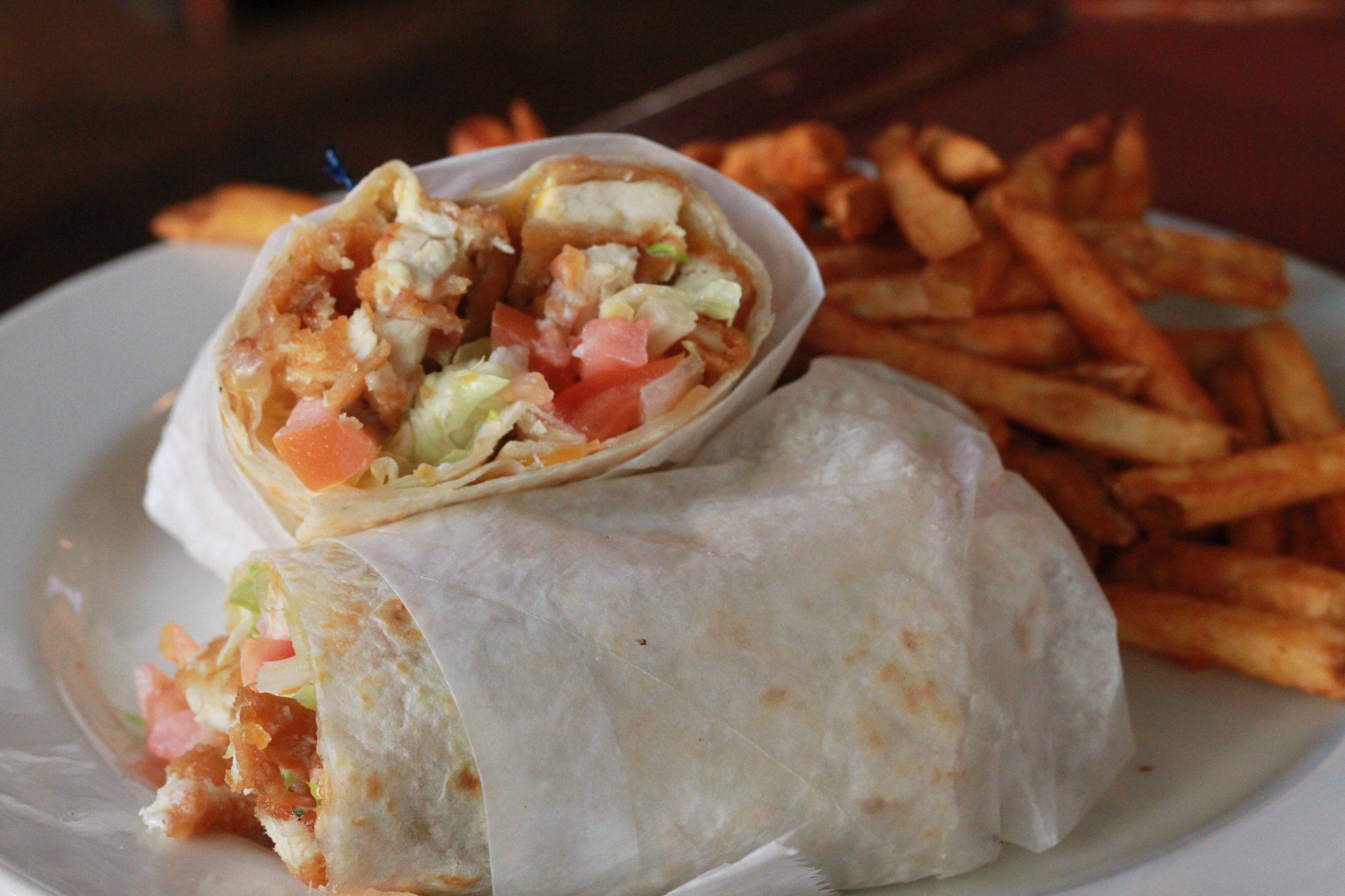Crispy chicken wrap