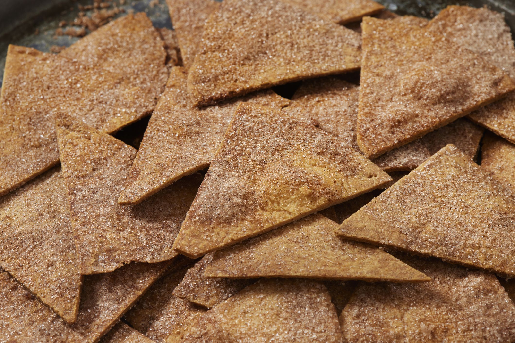 Crispy Baked Cinnamon and Sugar Tortilla Chips