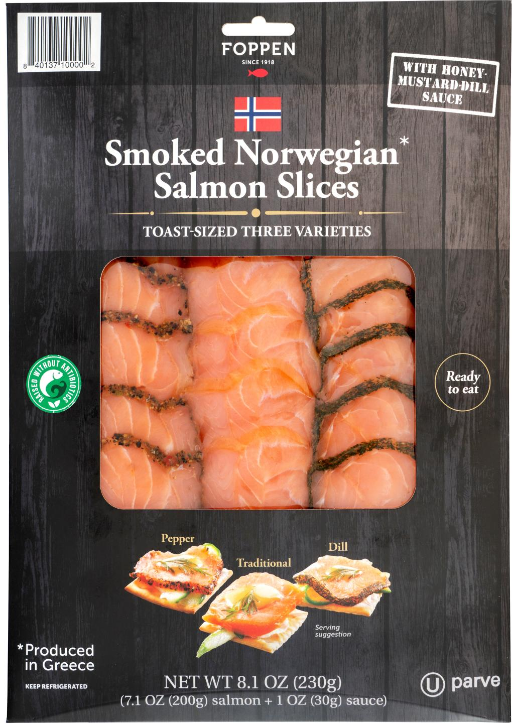 Foppen norwegian smoked salmon slices recall image