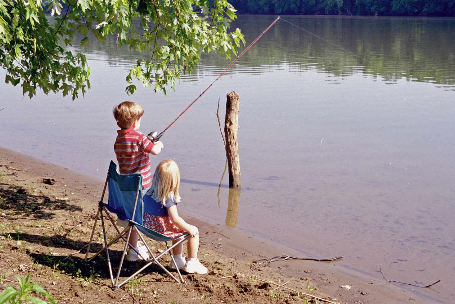 7. Fishing With a Homemade Rod