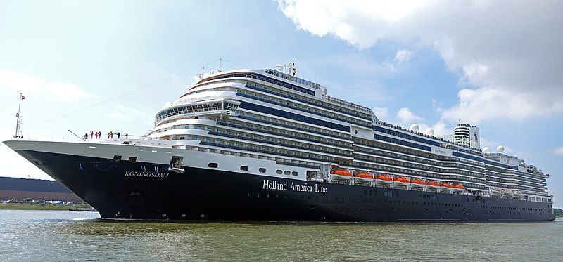 Koningsdam Ship at sea