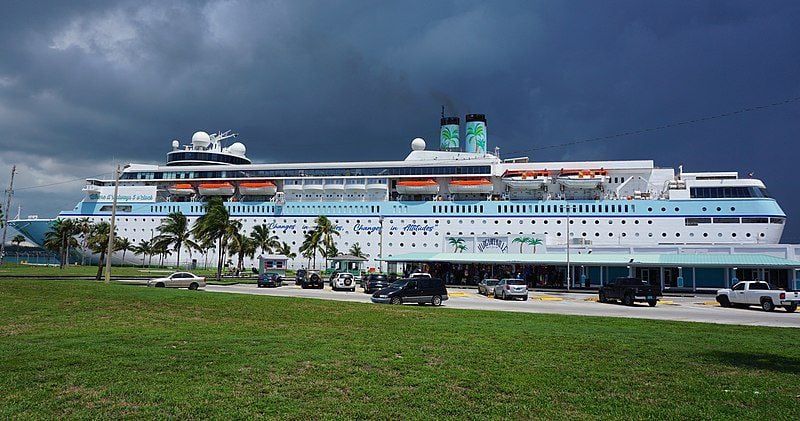 Margaritaville cruise ship docked