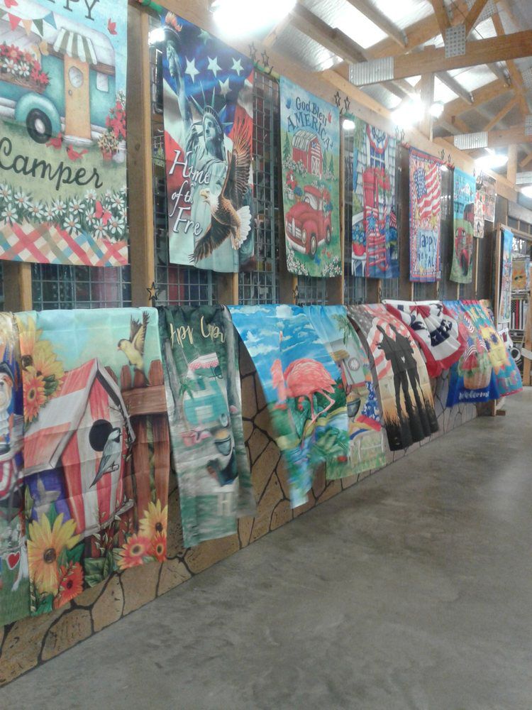 paintings hung on a wall
