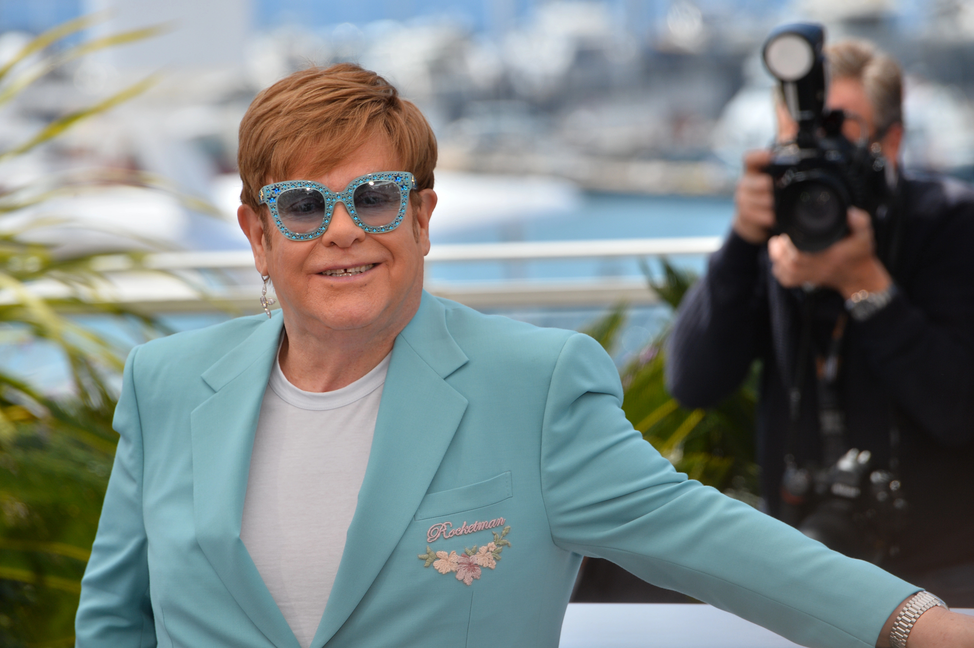 Elton John at the 72nd Festival de Cannes, 2019