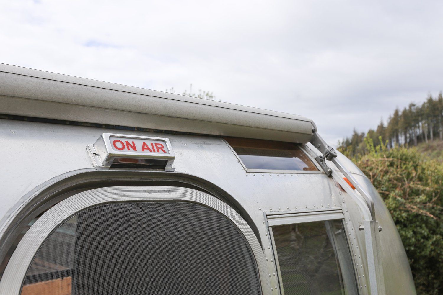 outside top of an Airstream trailer