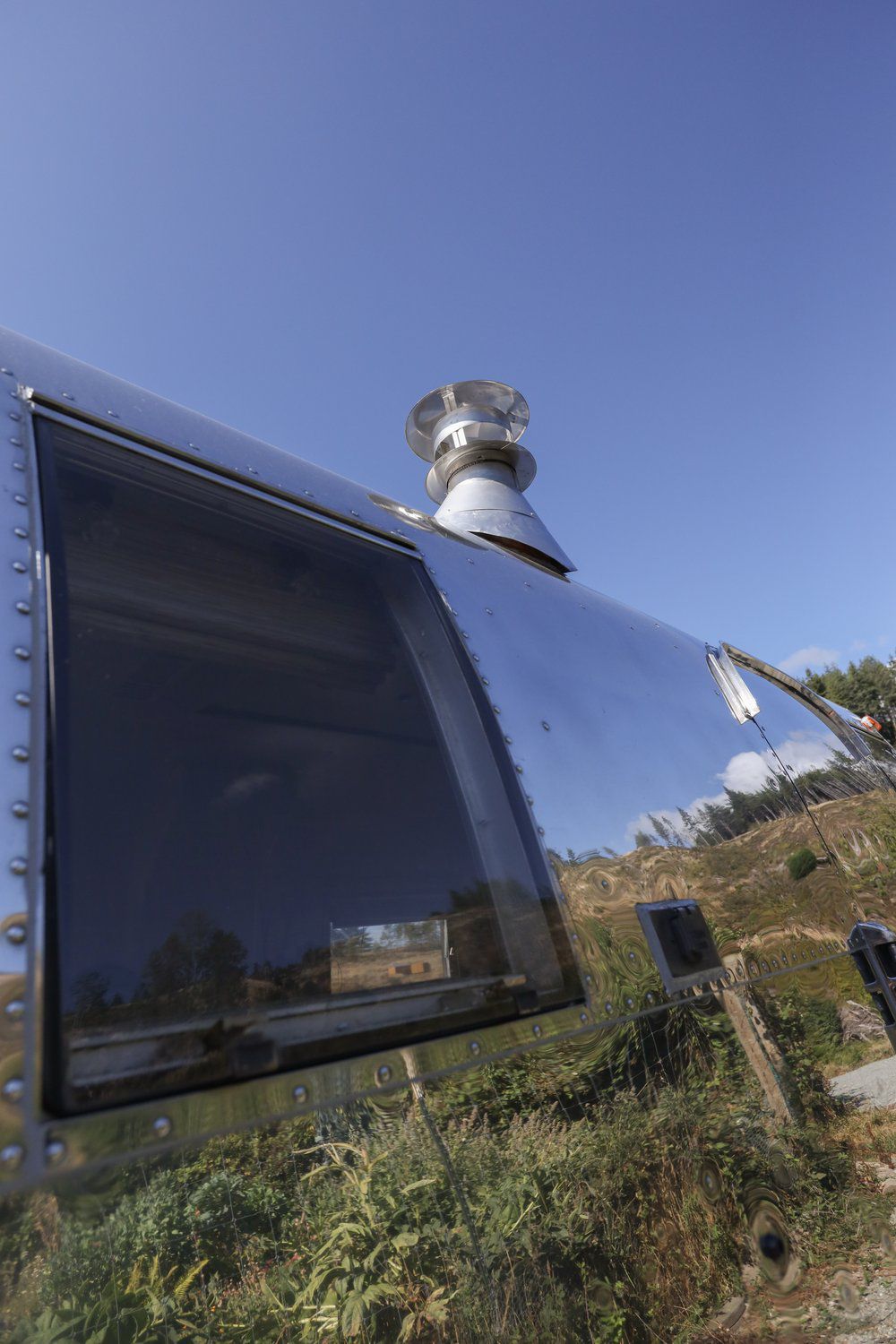the outside of an Airstream trailer