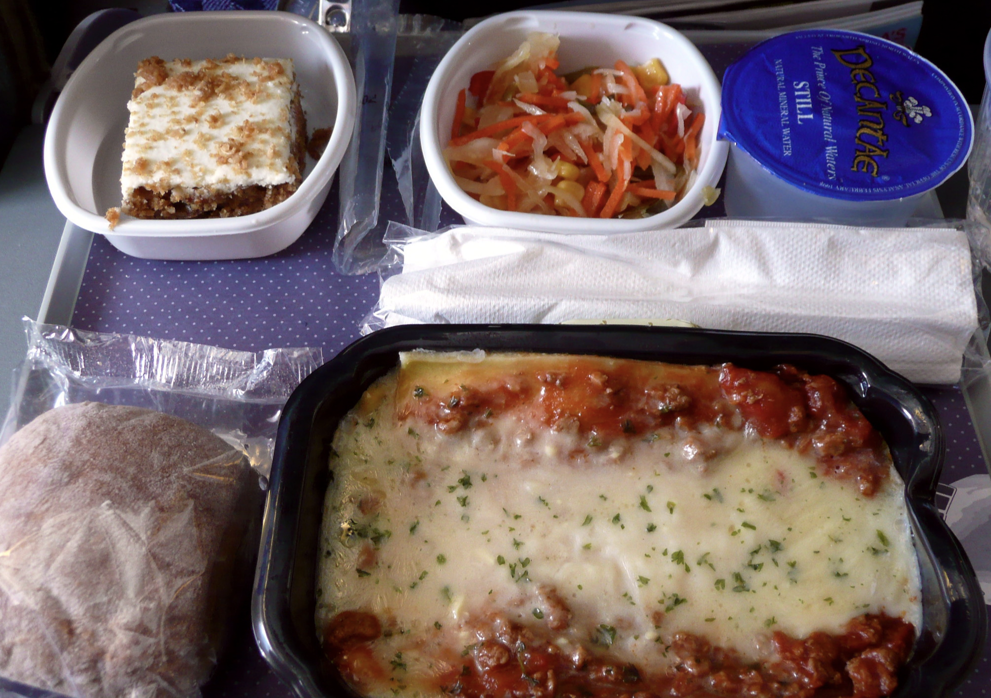 Airplane food