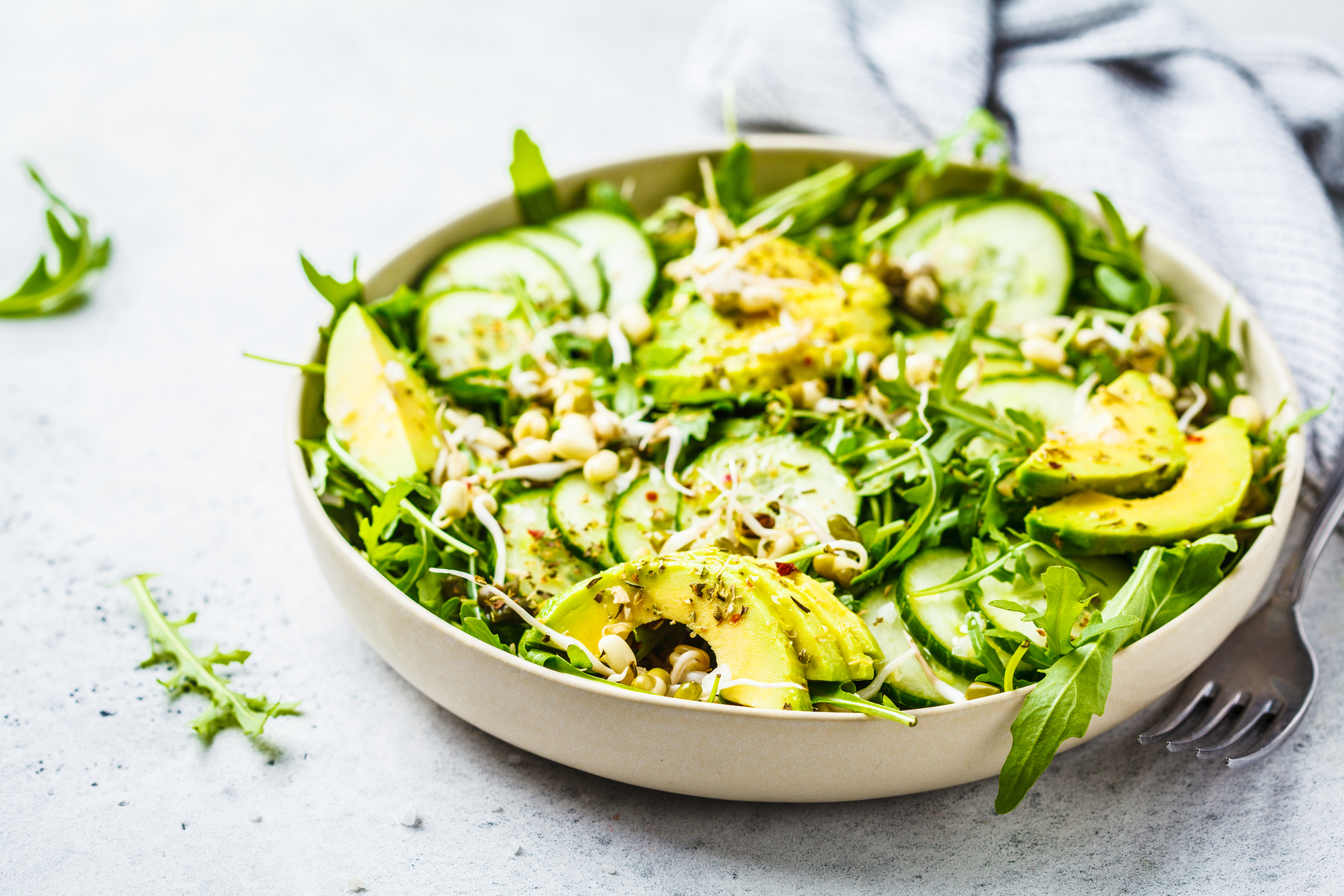 Avocado Cucumber Salad