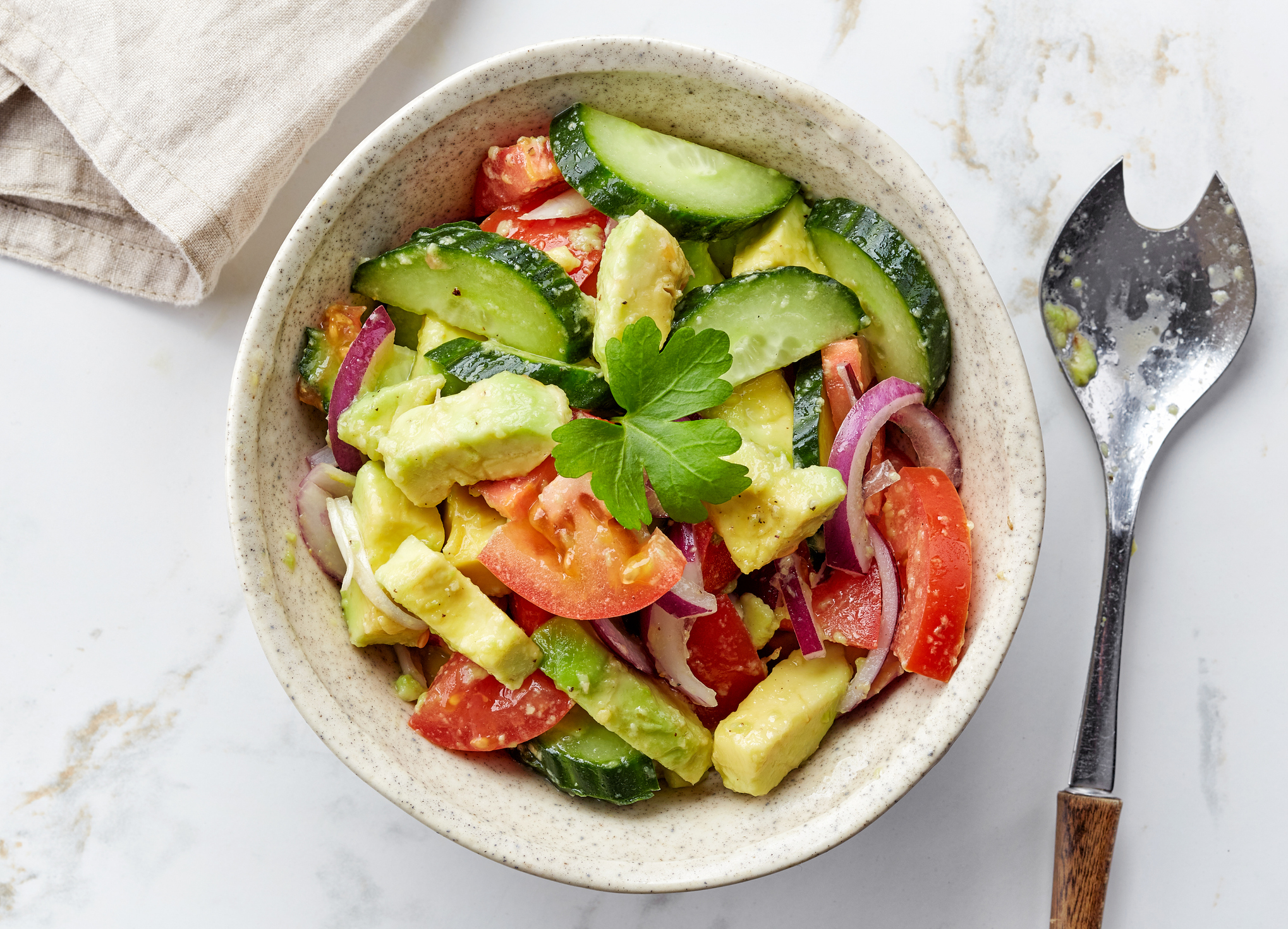 California Roll Cucumber Salad