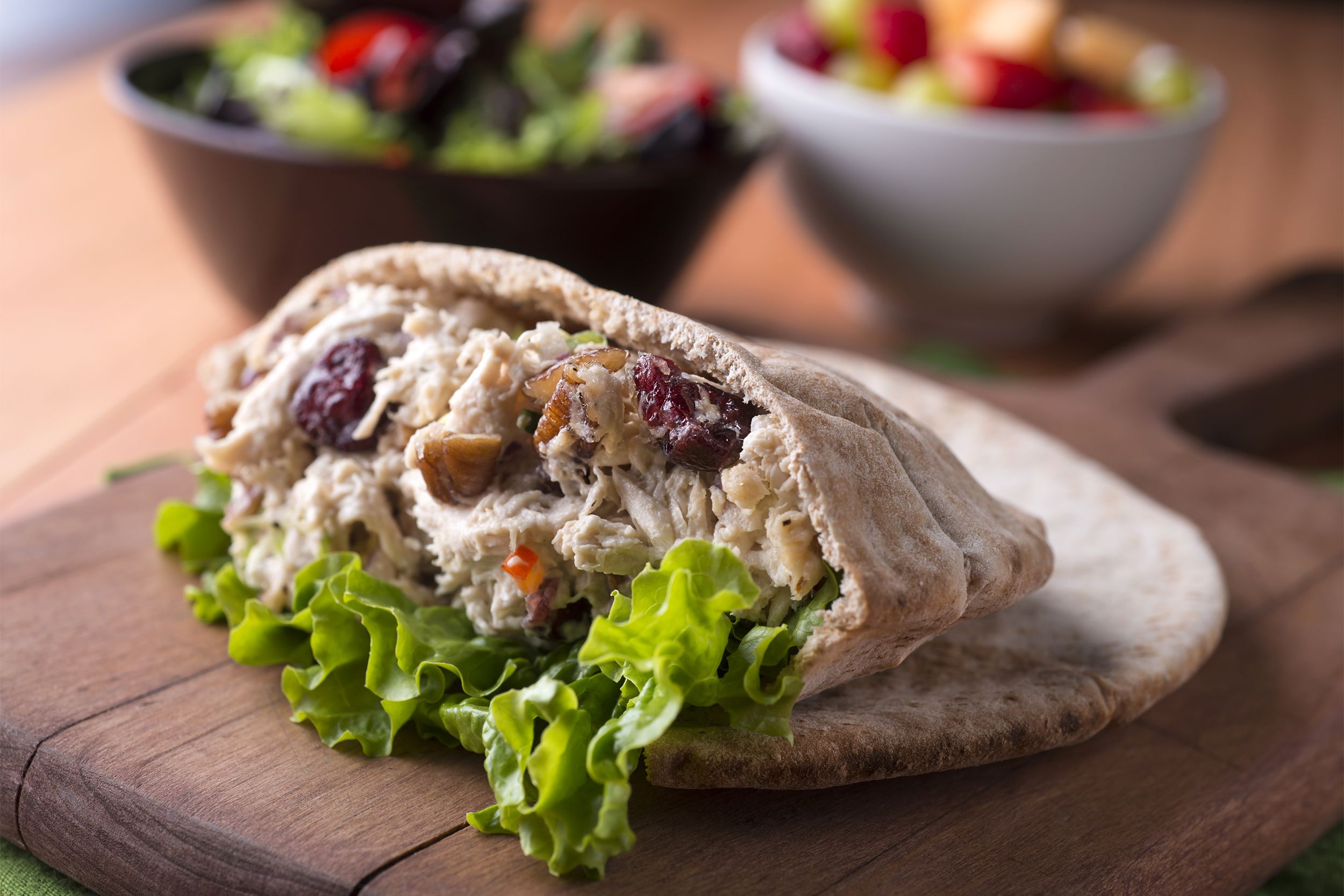 Chicken salad pita