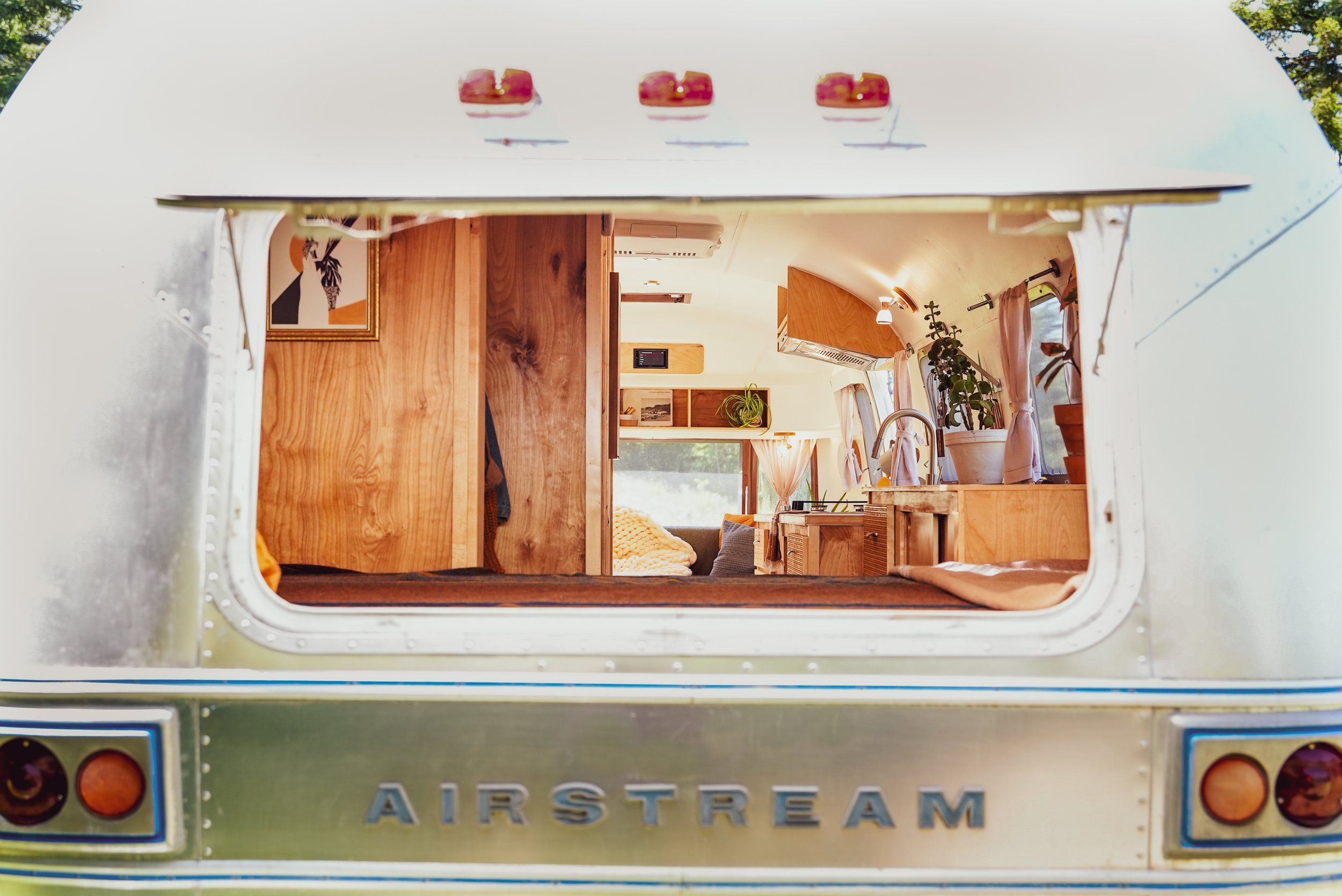 a window into an Airstream RV