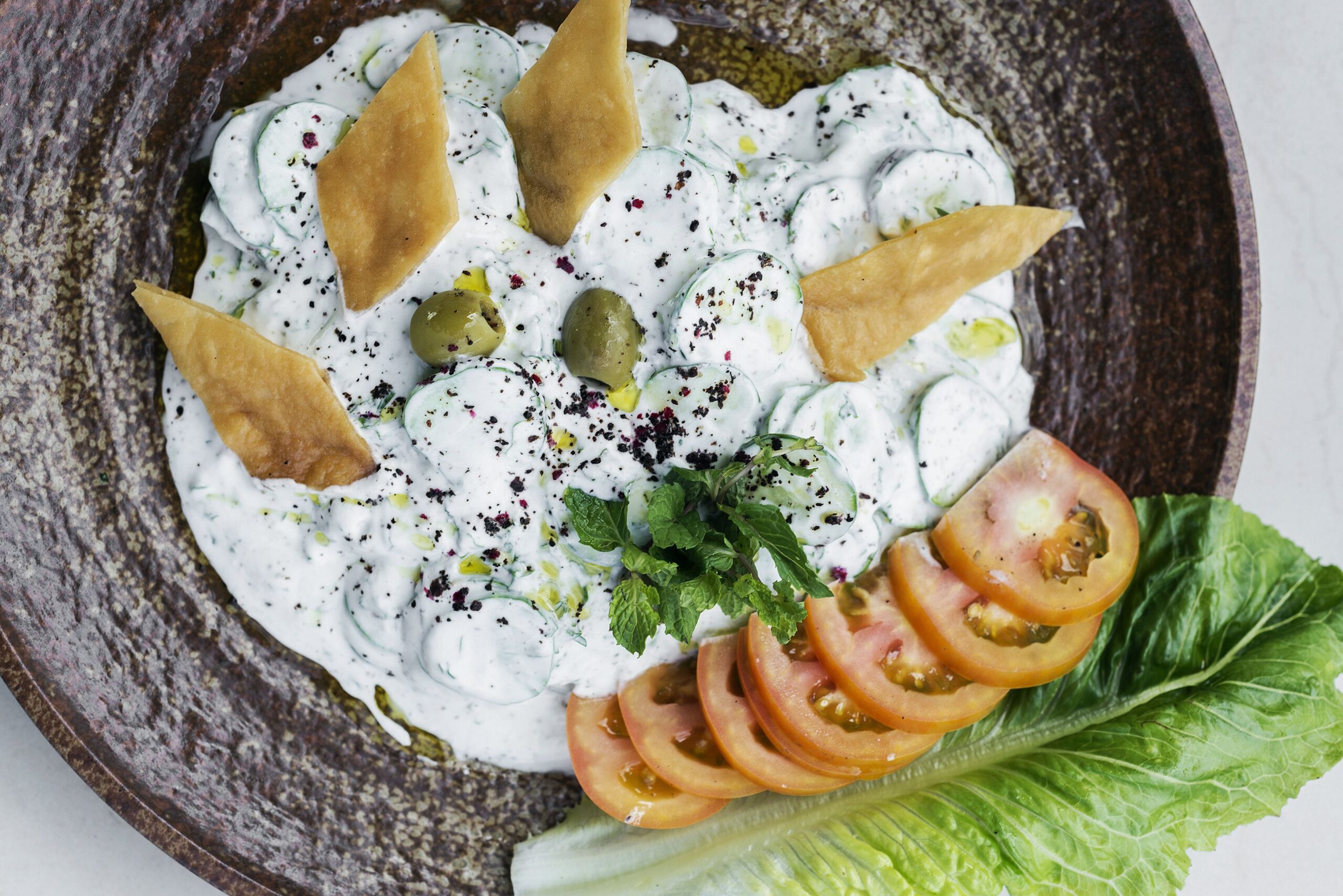 laban fresh yoghurt cucumber middle eastern lebanese dip snack starter food