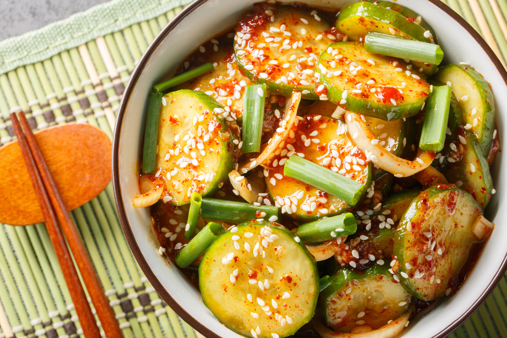 Korean Spicy Cucumber Salad