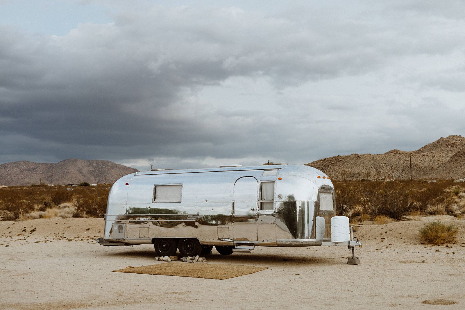 the exterior of an Airstream trailer