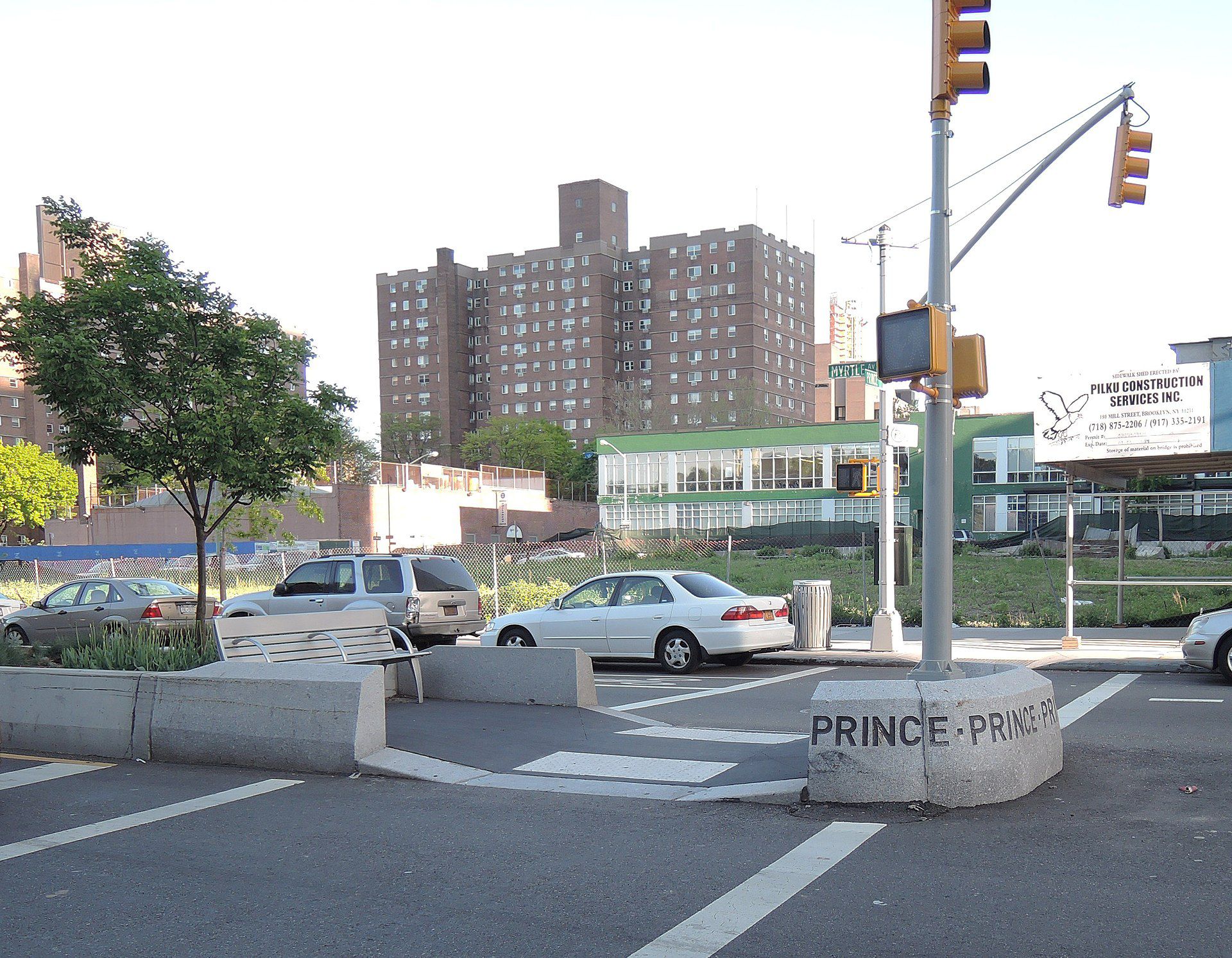 City Crosswalk island