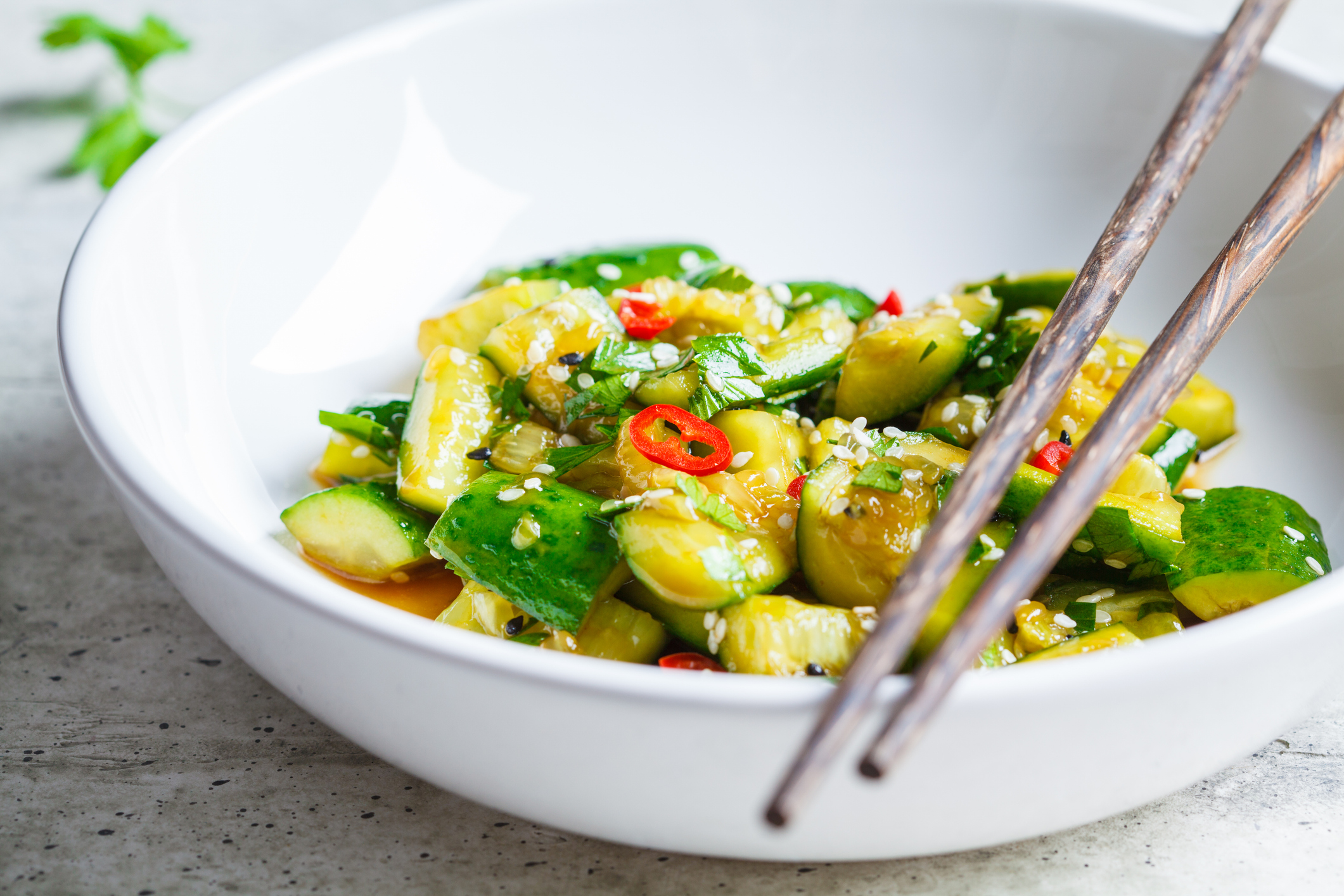 Smashed Asian Cucumber Salad