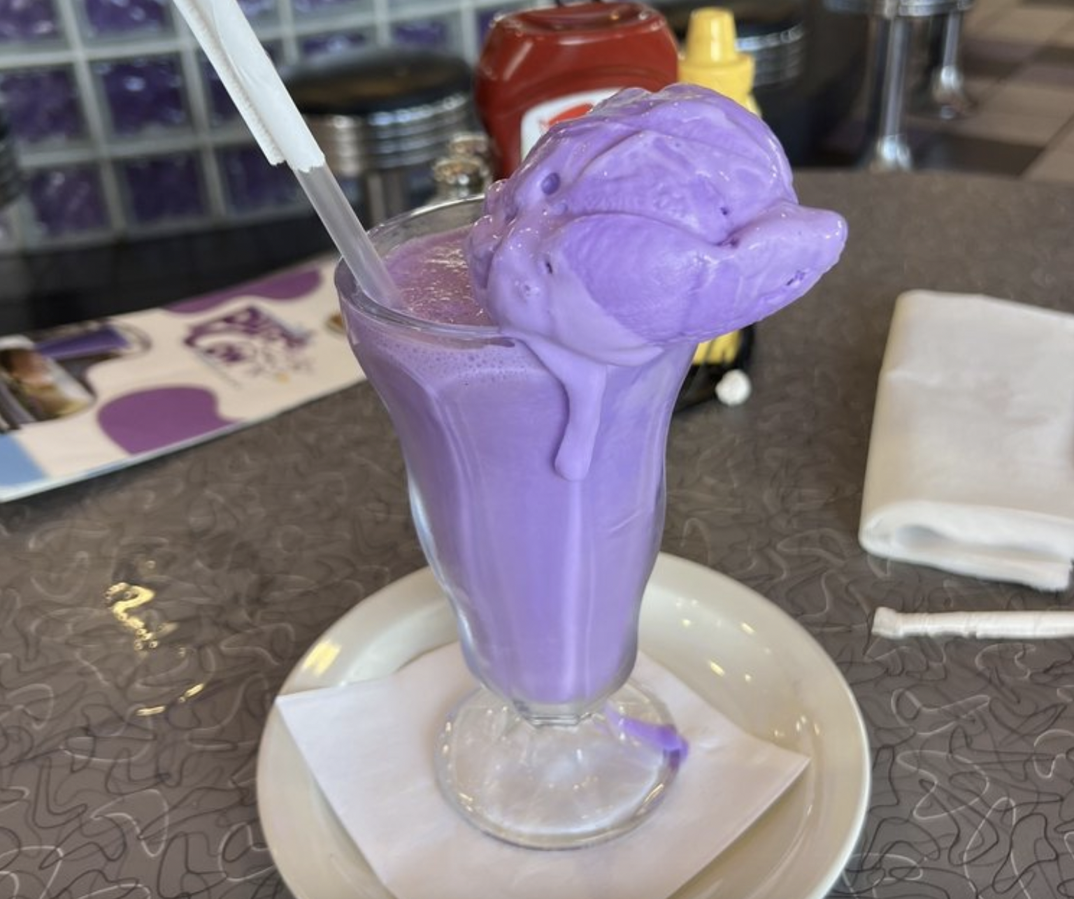 The Purple Cow milkshake