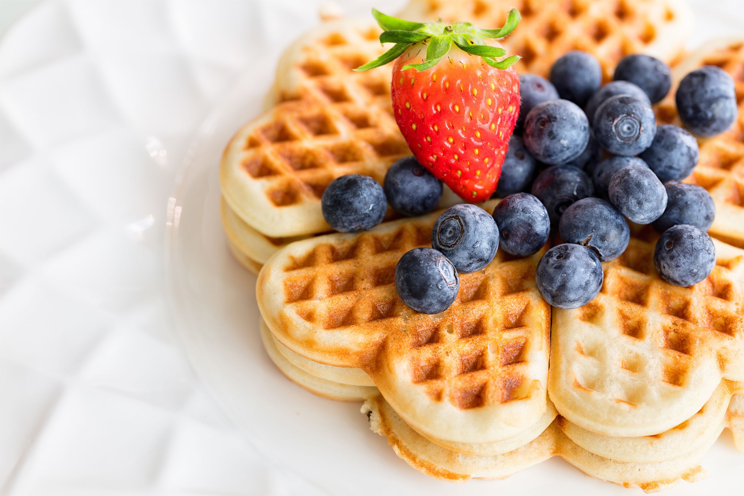 Waffles and fruit