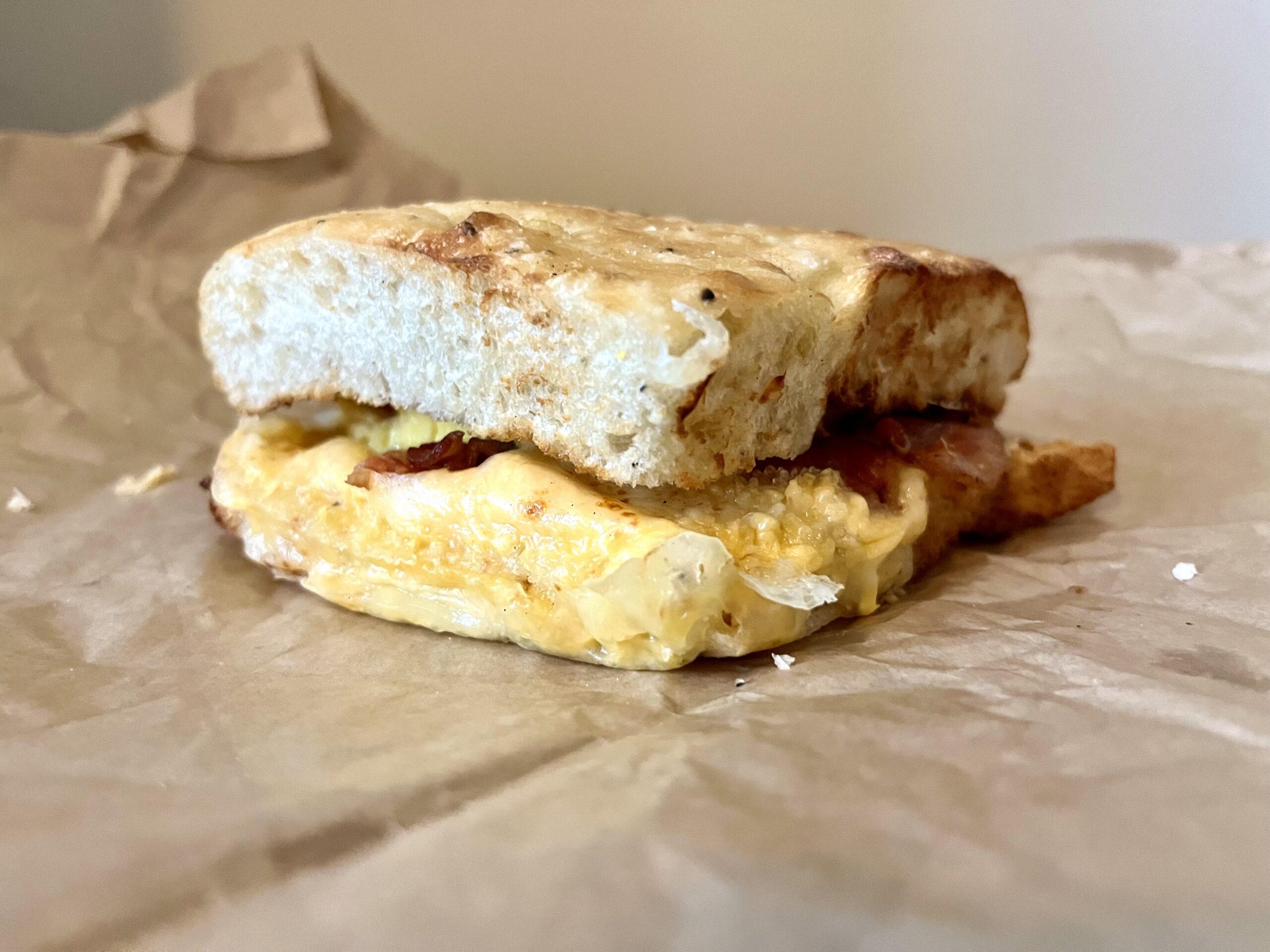 Bacon Double Take breakfast sandwich from Panera