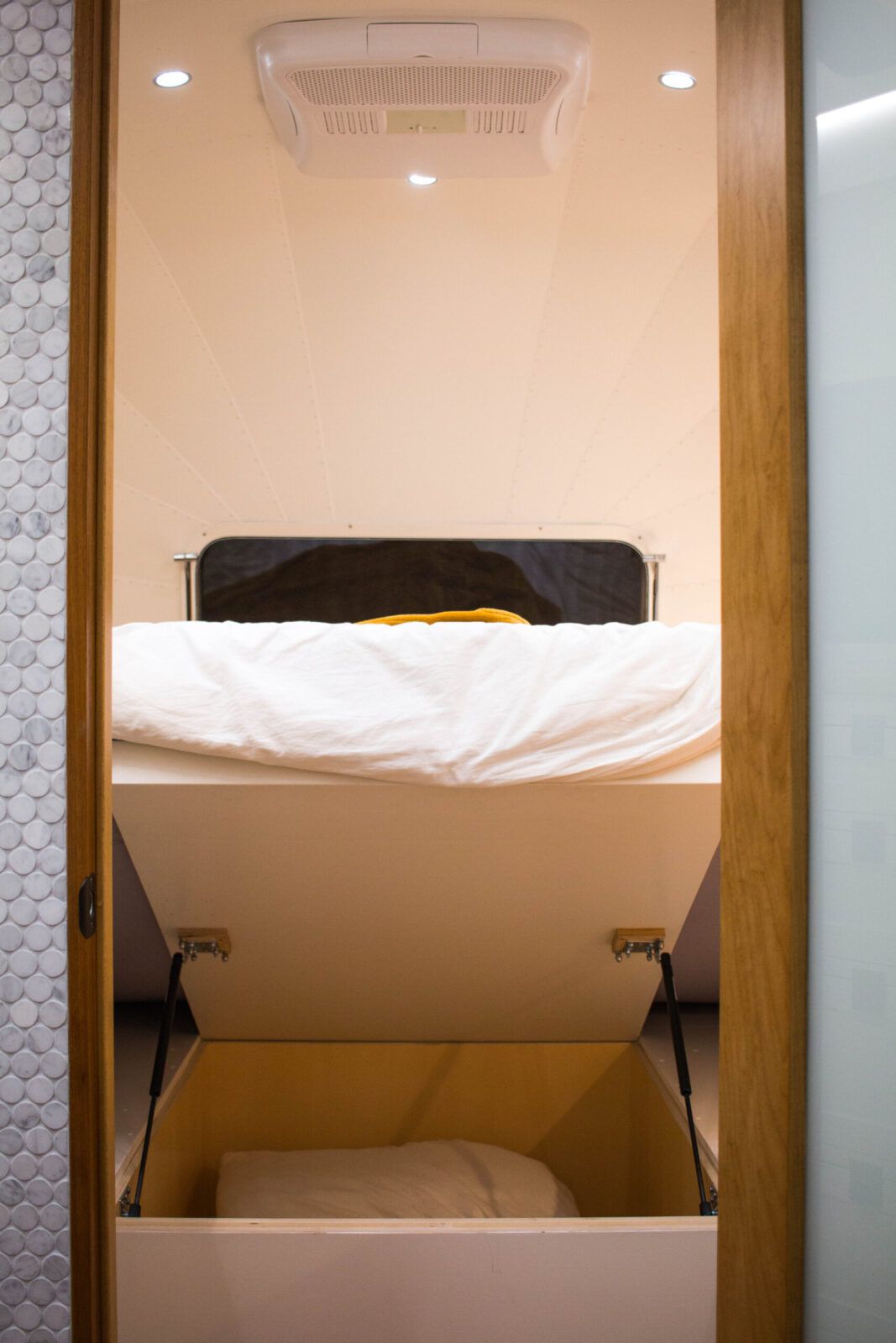 underbed storage in an RV