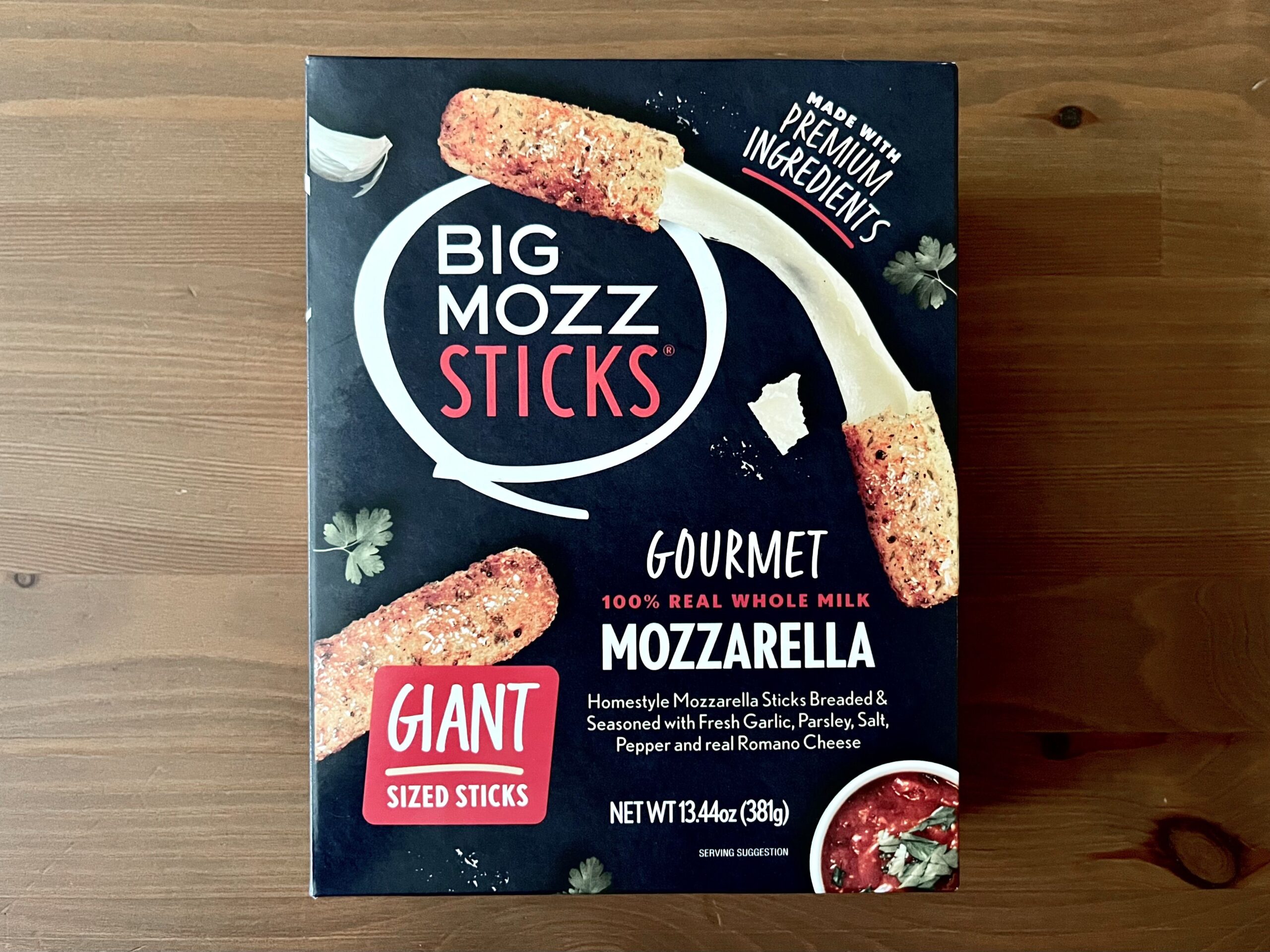 Big Mozz Sticks frozen mozzarella sticks