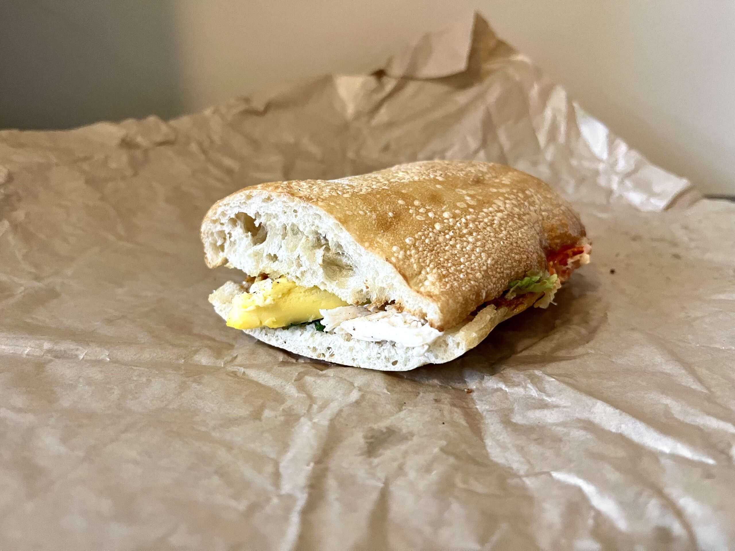 Chipotle Chicken, Egg, and Avo Sandwich from Panera