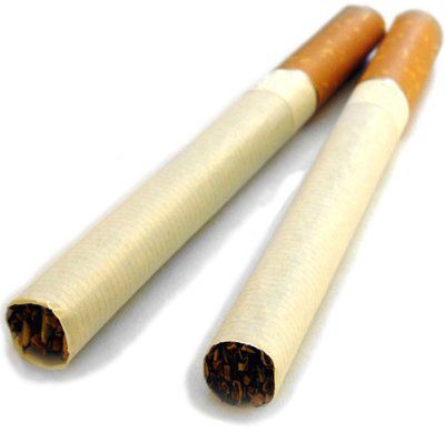 Photo of 2 cigarettes