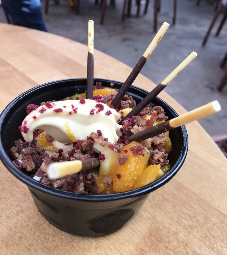 Dole Whip With Candied Bacon