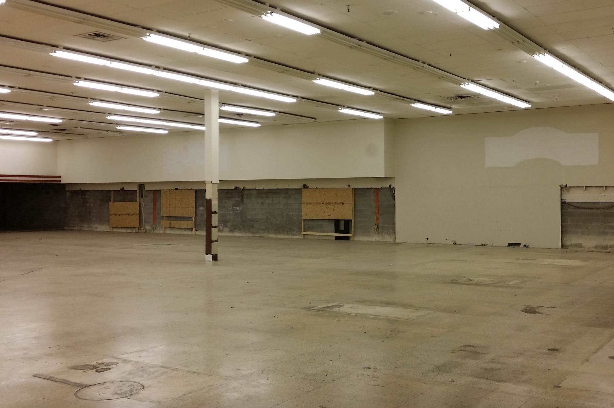 Empty department store