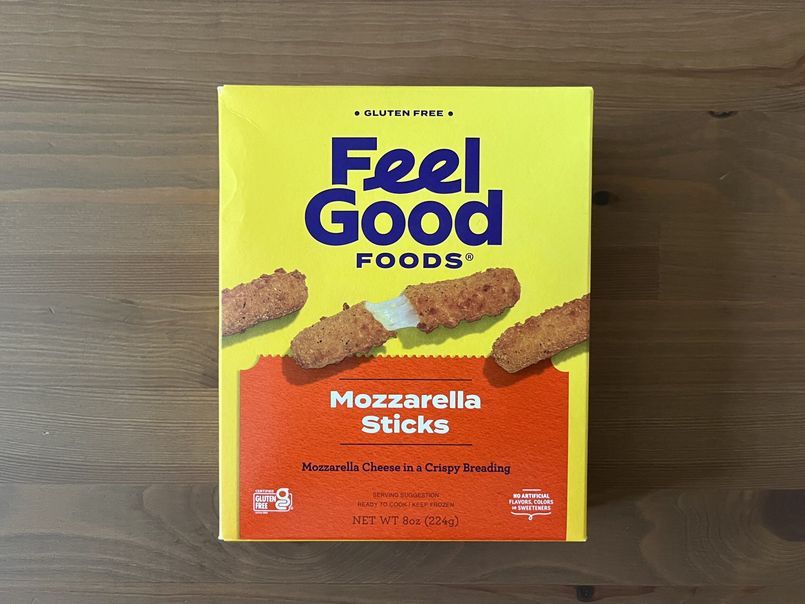 Feel Good Foods frozen mozzarella sticks