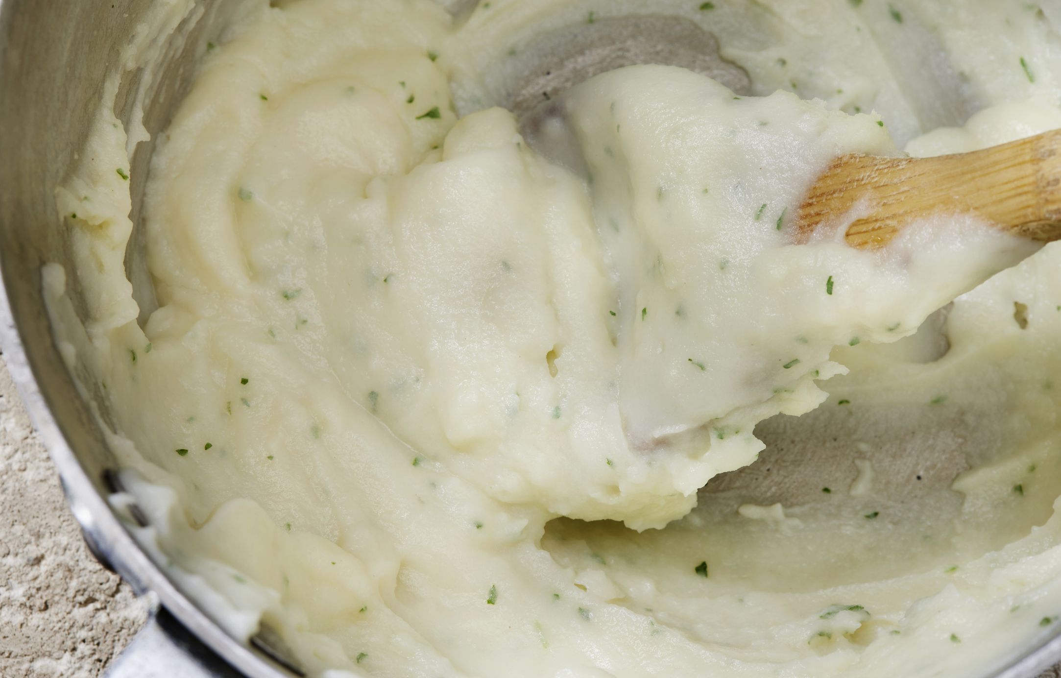 Preparing Creamy Mashed Potatoes