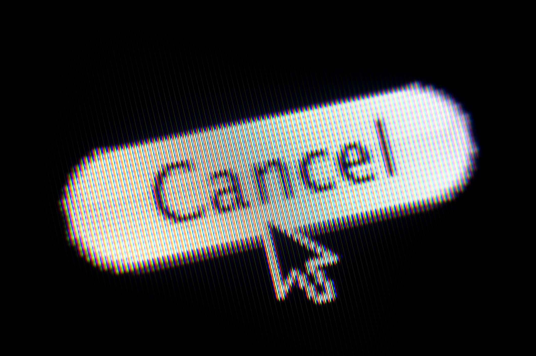 Closeup of a Cancel process on a computer screen
