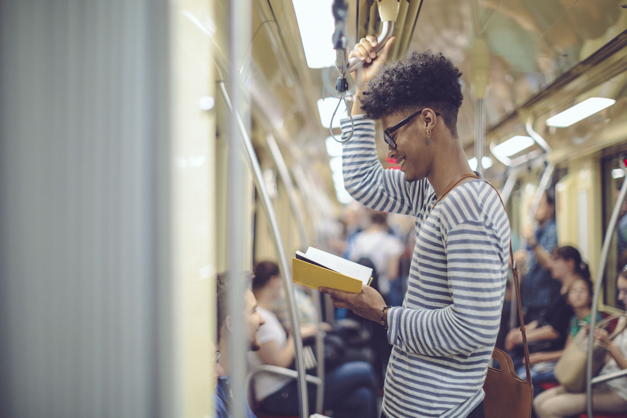 Reading a book