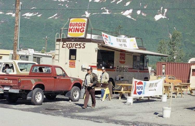 Valdez Alaska vintage burger king photo 1989 reddit