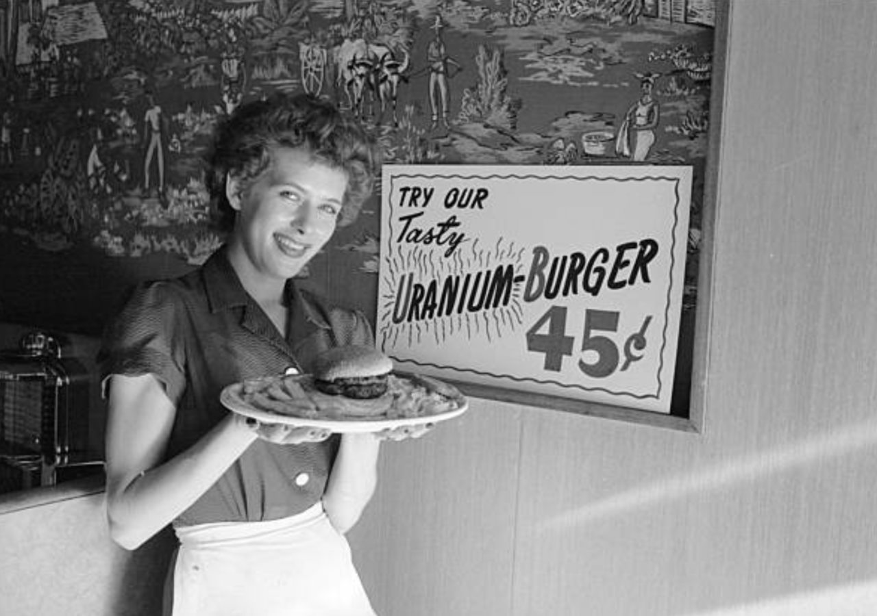 Vintage diner photo uranium burger 1954 reddit