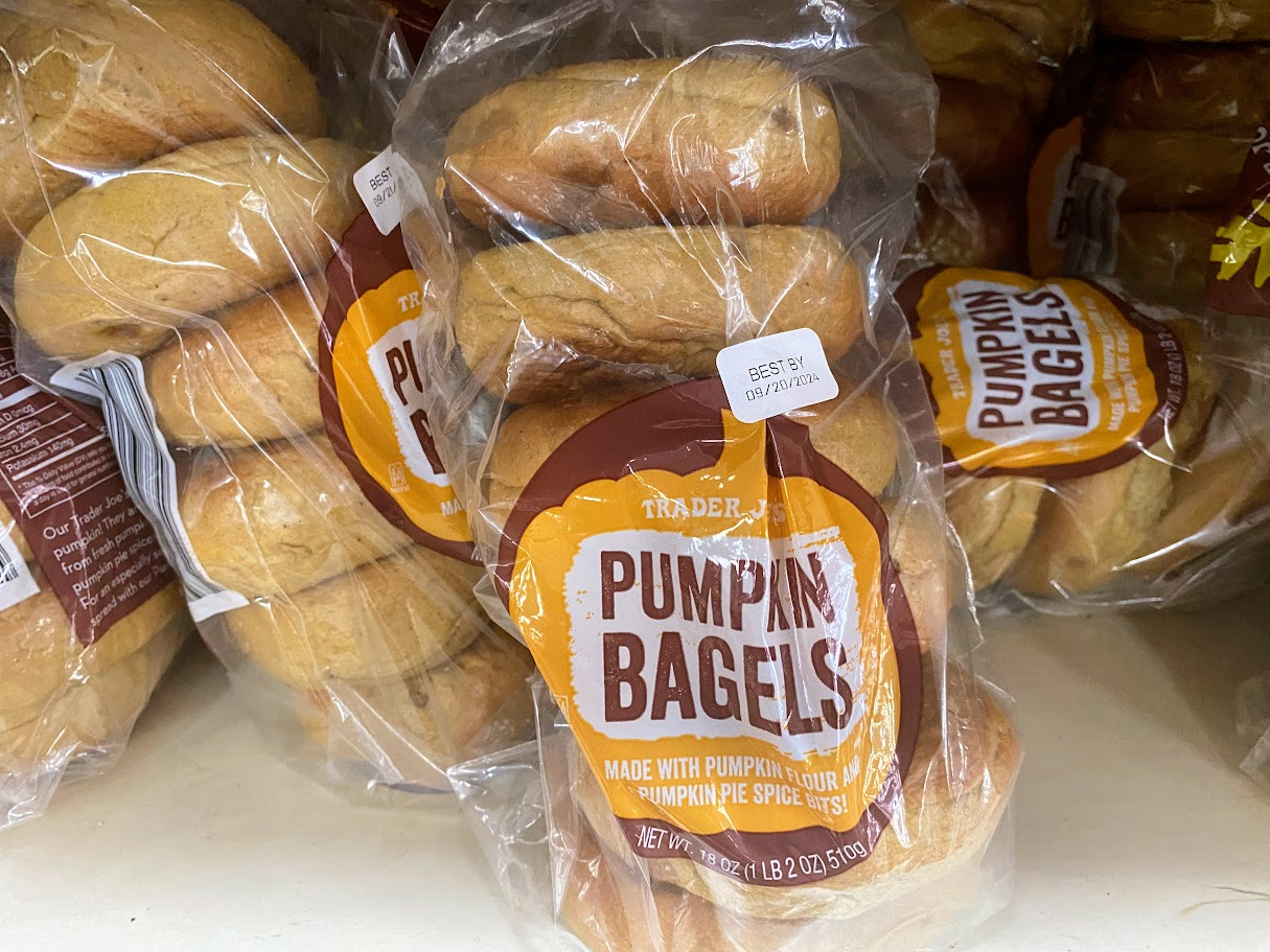 trader joes pumpkin bagels