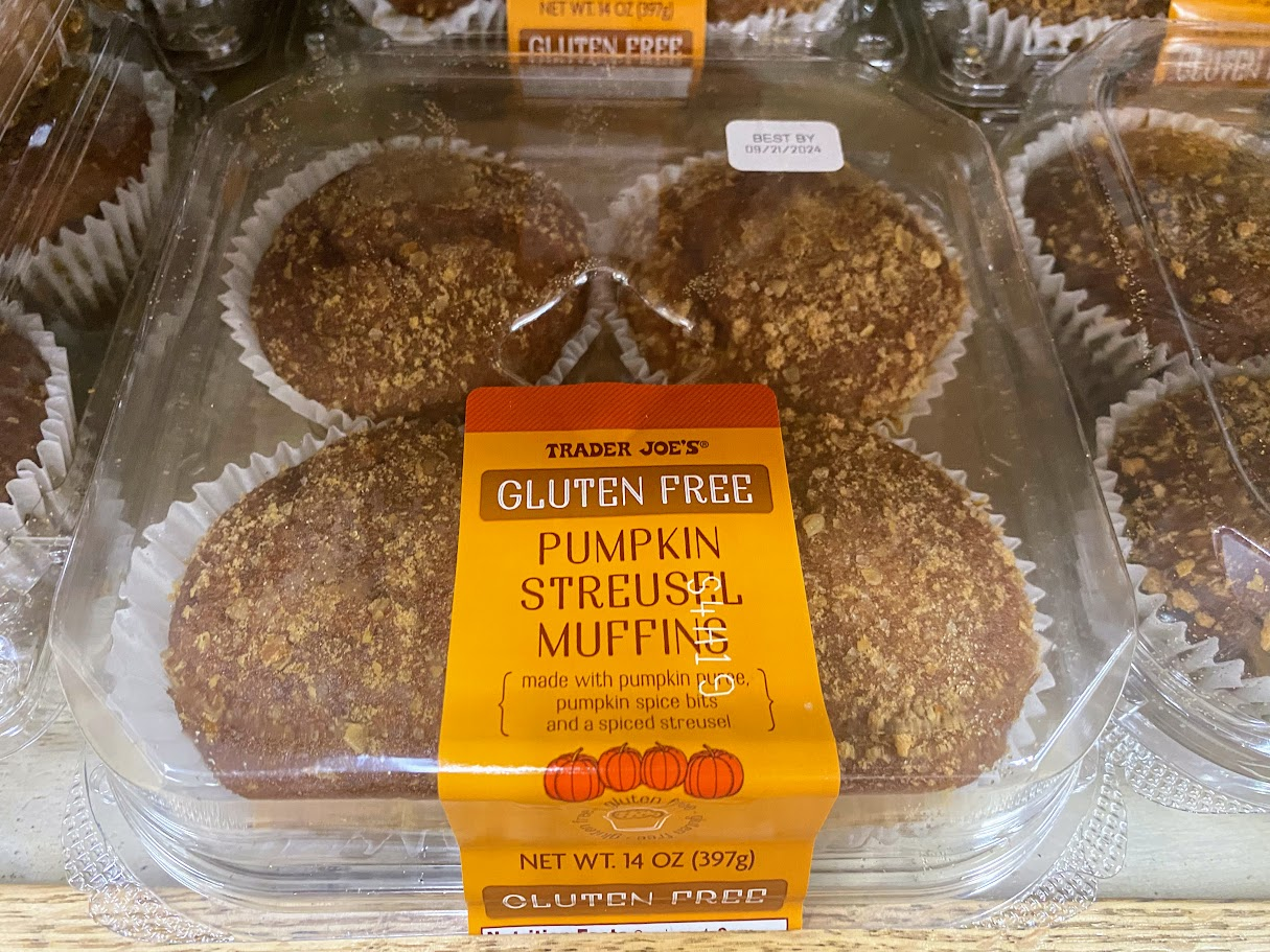 trader joe's gluten free pumpkin streusel muffins