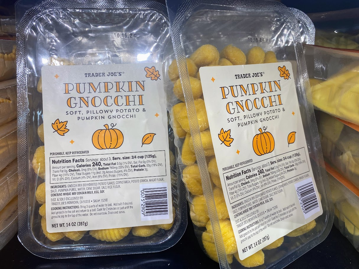 trader joe's pumpkin gnocchi