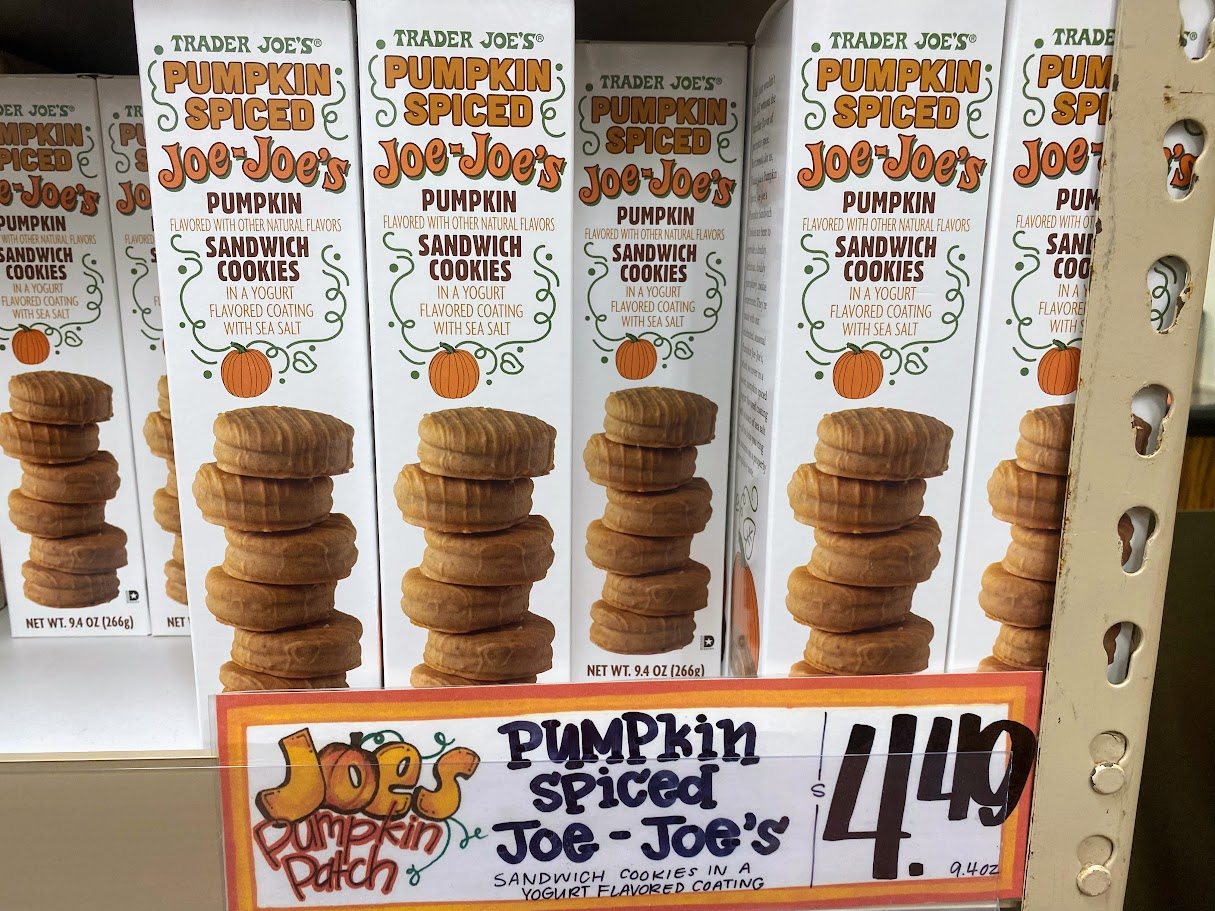 trader joe's pumpkin spiced joe-joe's