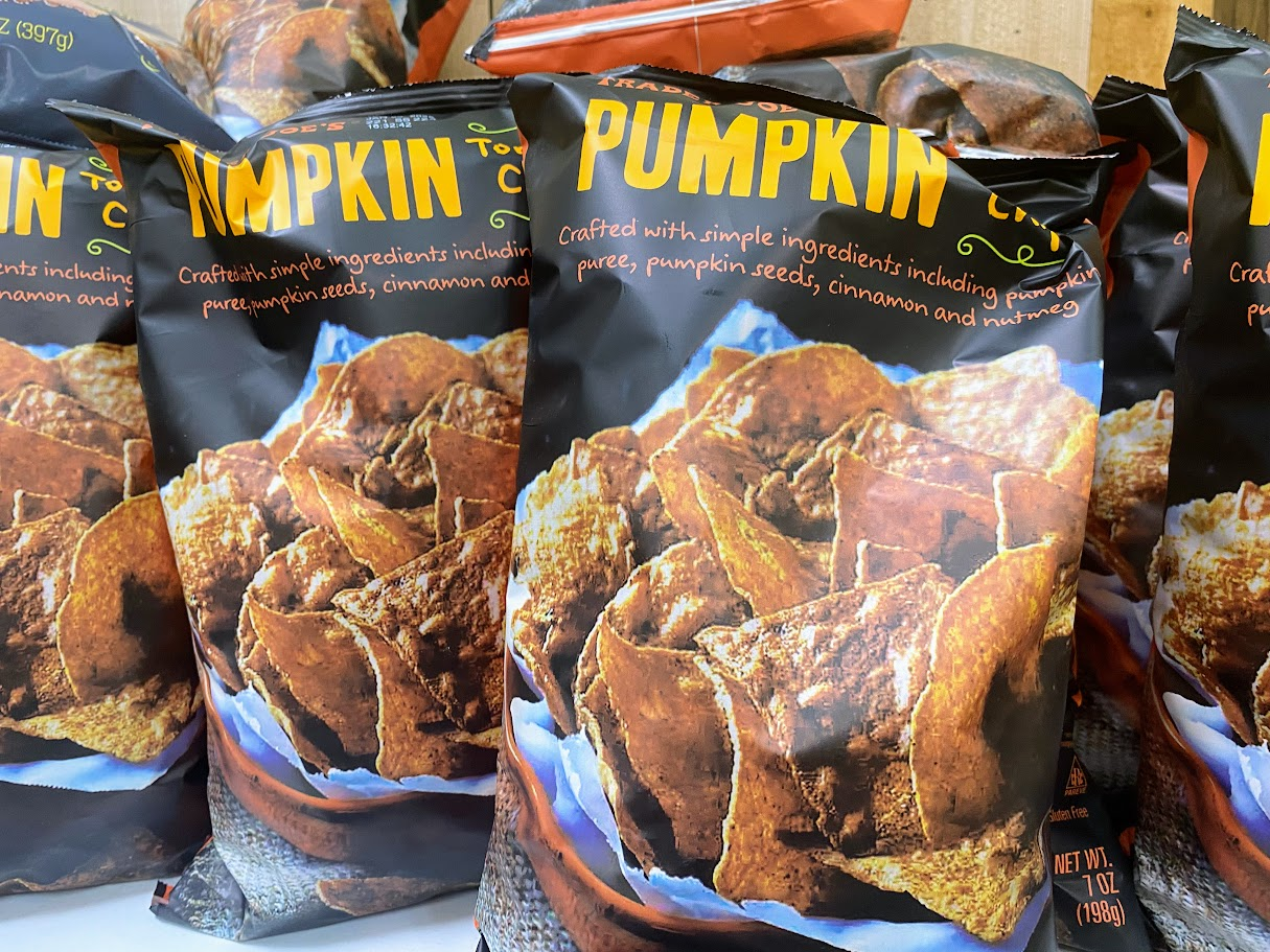 trader joe's pumpkin tortilla chips