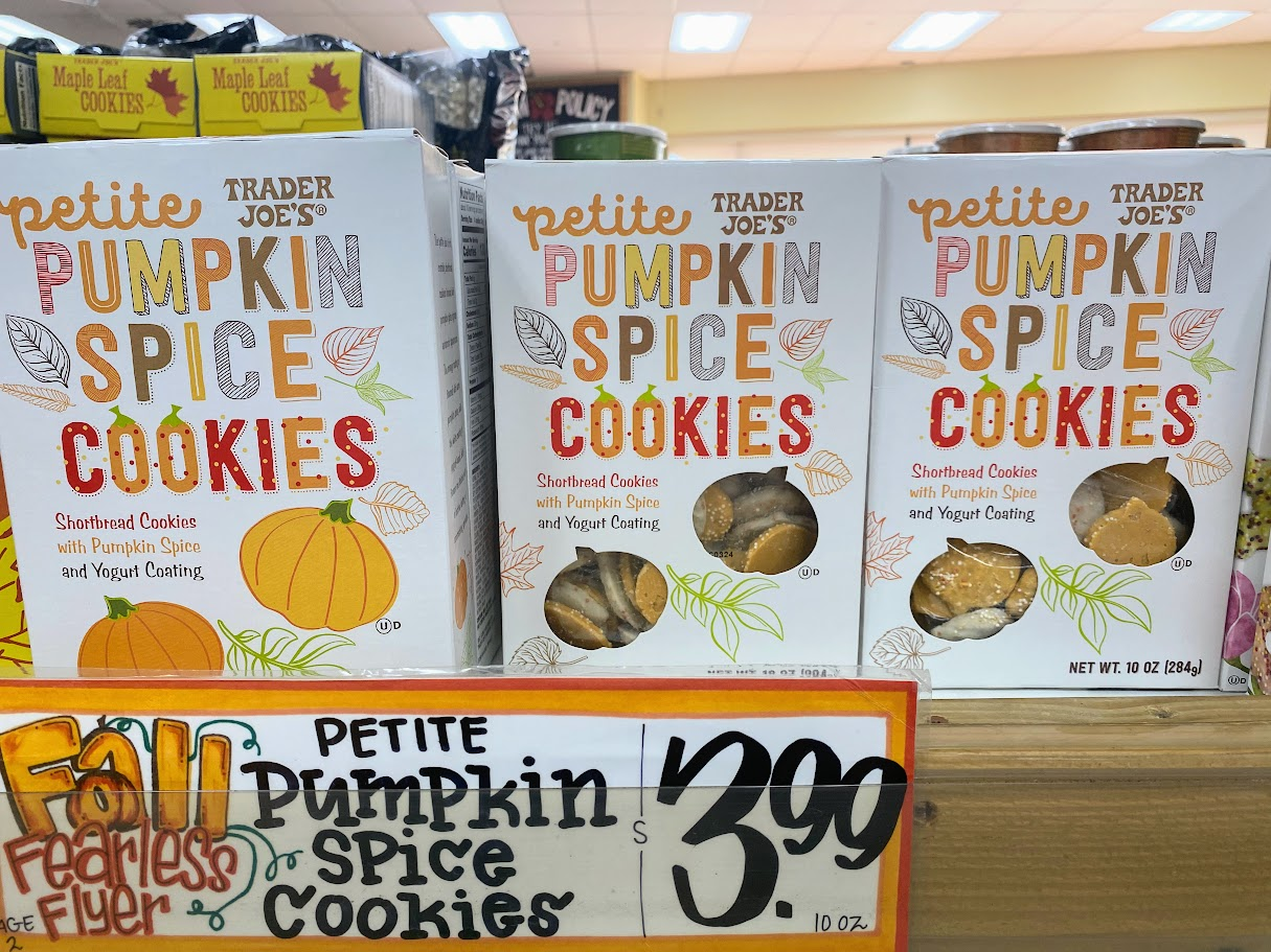 trader joe's petite pumpkin spice cookies
