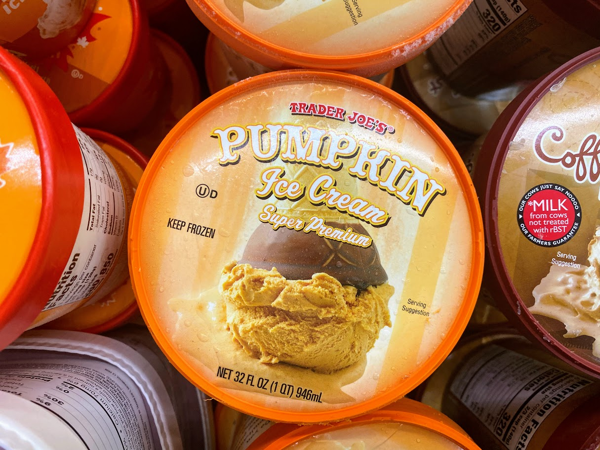 trader joe's pumpkin ice cream